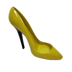 Giftcraft Shoe La La Yello Stiletto High Heel Liquor Wine Bottle Holder Caddy‎